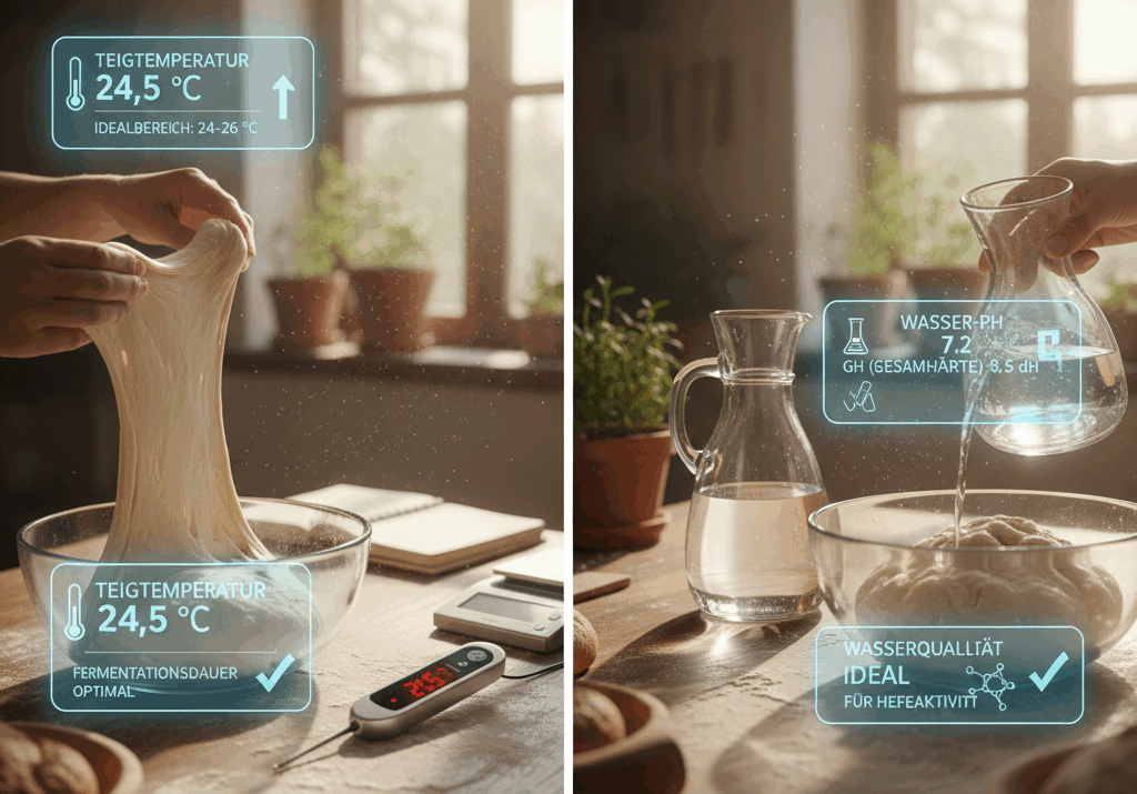 Teigtemperatur & Wasserqualität