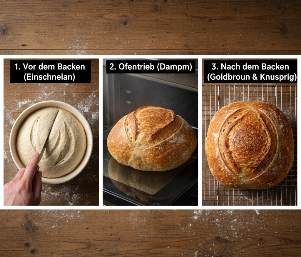 Krustenbildung beim Brot