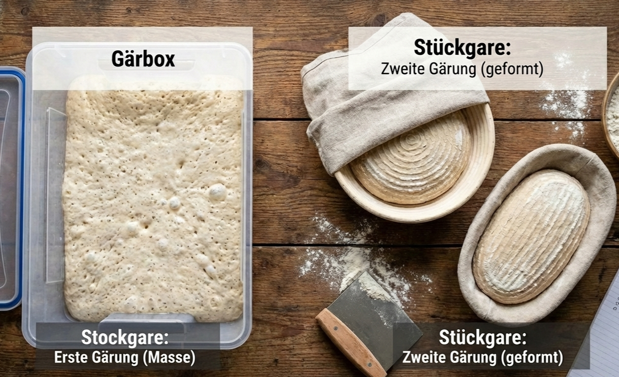 Stockgare und Stückgare