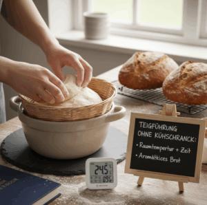 Teigführung ohne Kühlschrank