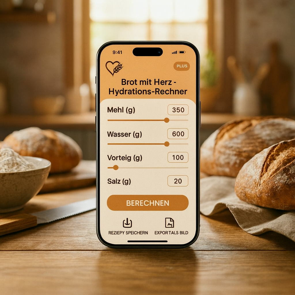 Brot Hydratationsrechner Plus
