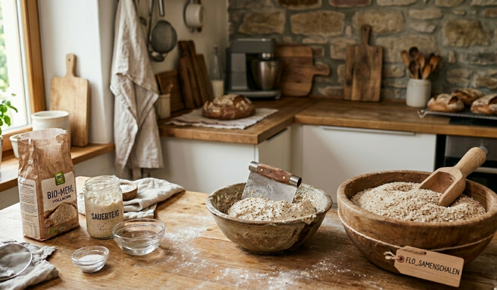 Flohsamenschalen im Brotteig Wasseraufnahme verstehen
