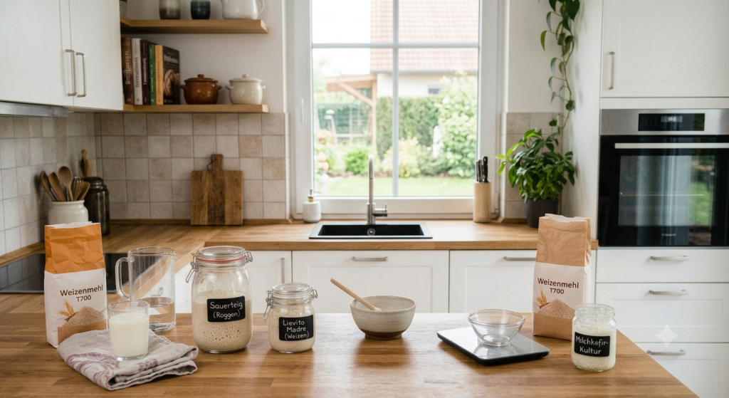 Lievito Madre ansetzen: Weizensauerteig mit Milch Kefir