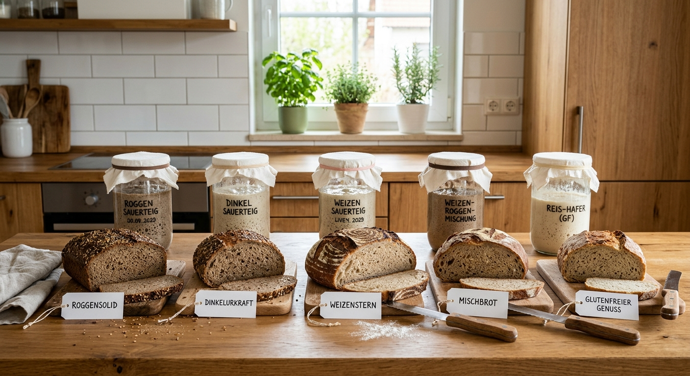Sauerteig anpassen zu Brotsorten