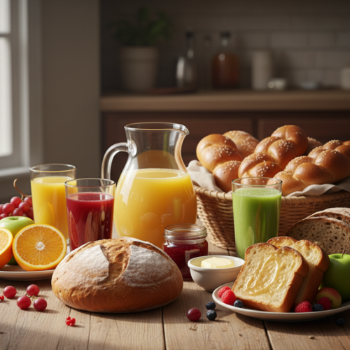 Fruchtsäfte im Brotteig