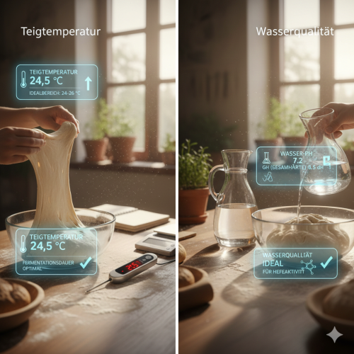 Teigtemperatur & Wasserqualität